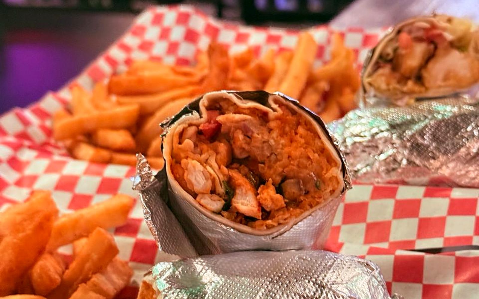 Mini OXO Burrito with fries